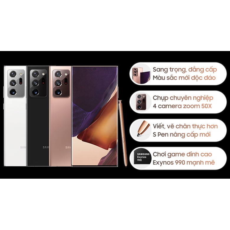 Điện thoại Samsung Galaxy Note 20 Ultra (8GB/256GB)- Hàng chính hãng. | BigBuy360 - bigbuy360.vn