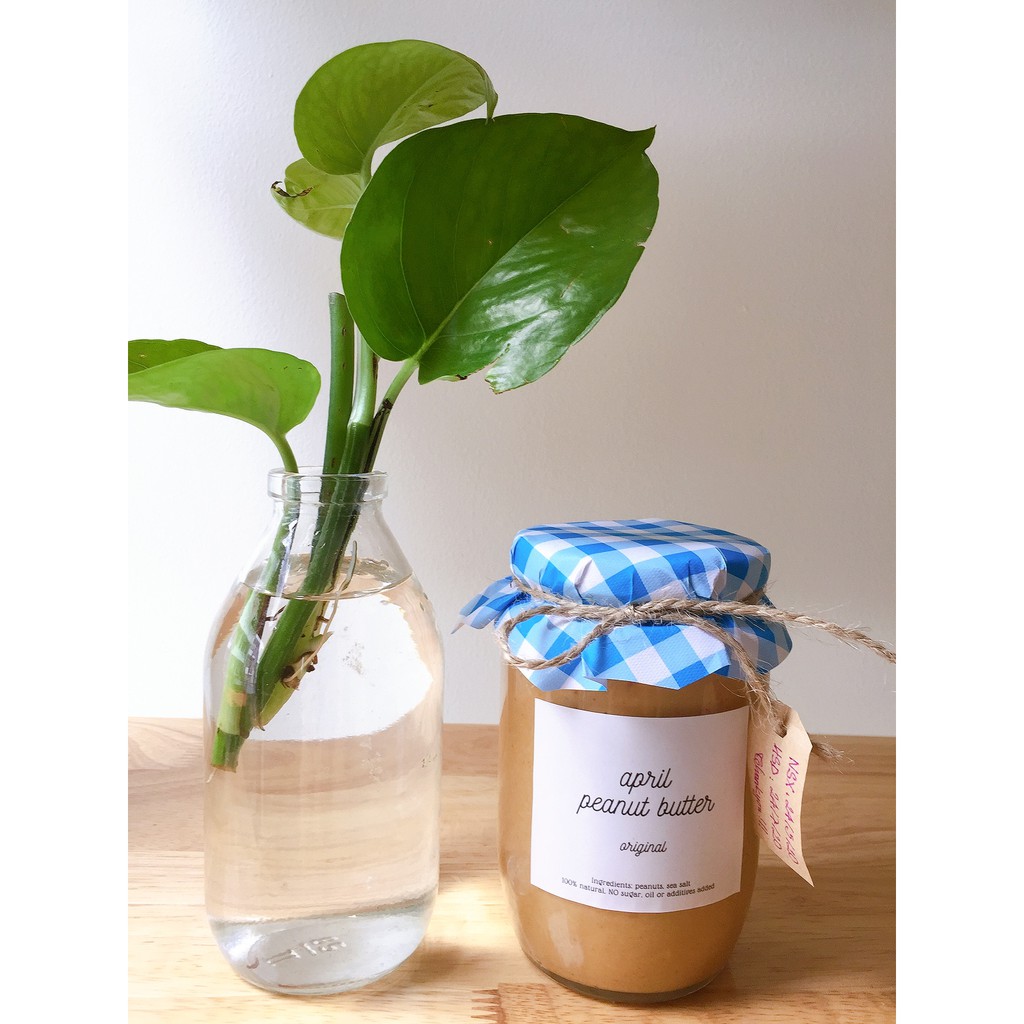 Bơ Lạc/ Bơ Đậu Phộng mịn Homemade - April peanut butter smooth 100% tự nhiên từ Đậu Phộng