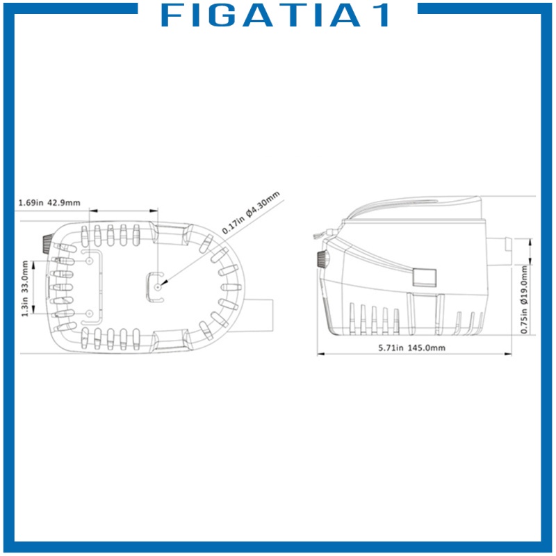 Công Tắc Máy Bơm Nước Tự Động figatia1 1100GPH 12V