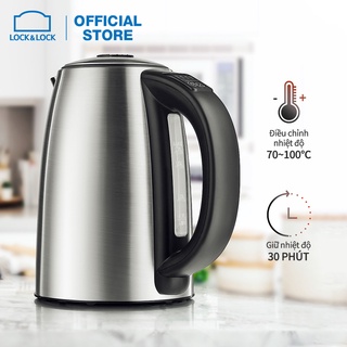 Bình Đun Siêu Tốc LocknLock 1.7L, ấm siêu tốc Lock&lock  Temperature Control EJK136SLV - T2Cmall