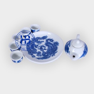 Bộ ấm chén thờ xanh bé