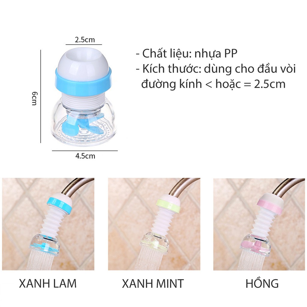 Đầu tăng áp cho vòi rửa chén xoay 360 độ - buyone - BOPK145