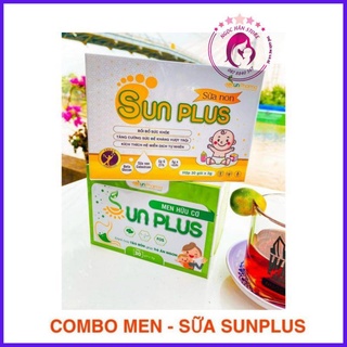 Combo sữa non Và men hữu Cơ Sunplus giúp bé ăn khỏe, ngủ ngon, tăng Cân