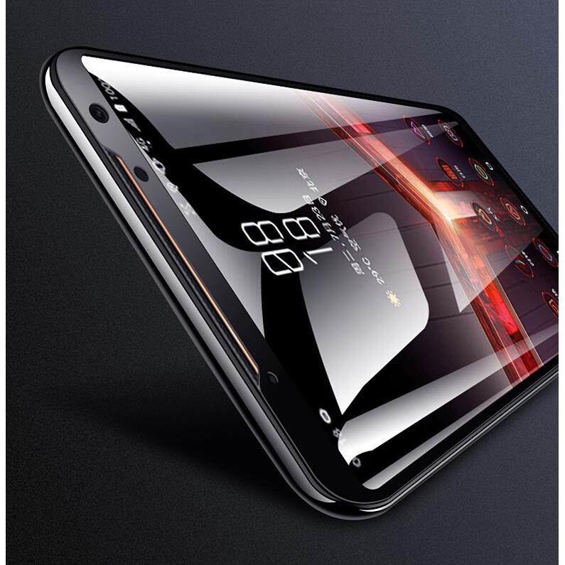 Kính cường lực 9H 2.5D viền đen bảo vệ toàn màn hình cho điện thoại ASUS ROG 2 3 5 ROG Phone II III 5 Pro 5 Ultimate