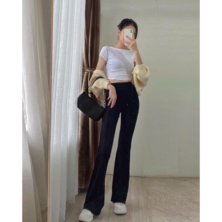 Quần nhung loe