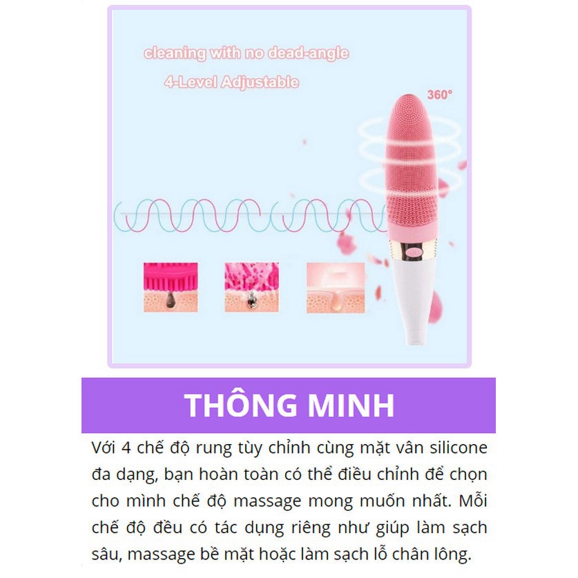 Libishop - Gậy massage toàn thân có 4 chế độ rung khi tắm cao cấp