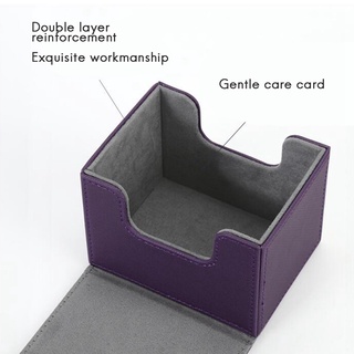 Card Box Side-Loading Card Box Deck Case for Mtg Yugioh Card Binder Holder 100+