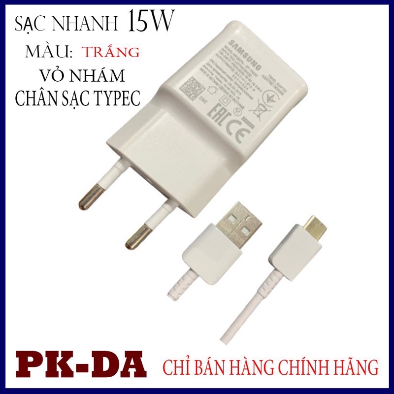 Bộ Sạc Nhanh 15w Samsungg S6-S7-S8-S9-S10-Note4-Note5-Note7-Note8-Note9 và các dòng A-J...Chính hãng