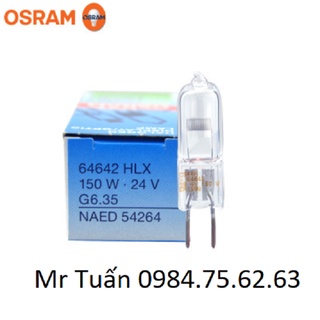 Bóng đèn halogen hlx 24v 150w, g6.35 64642, osram chất lượng cao