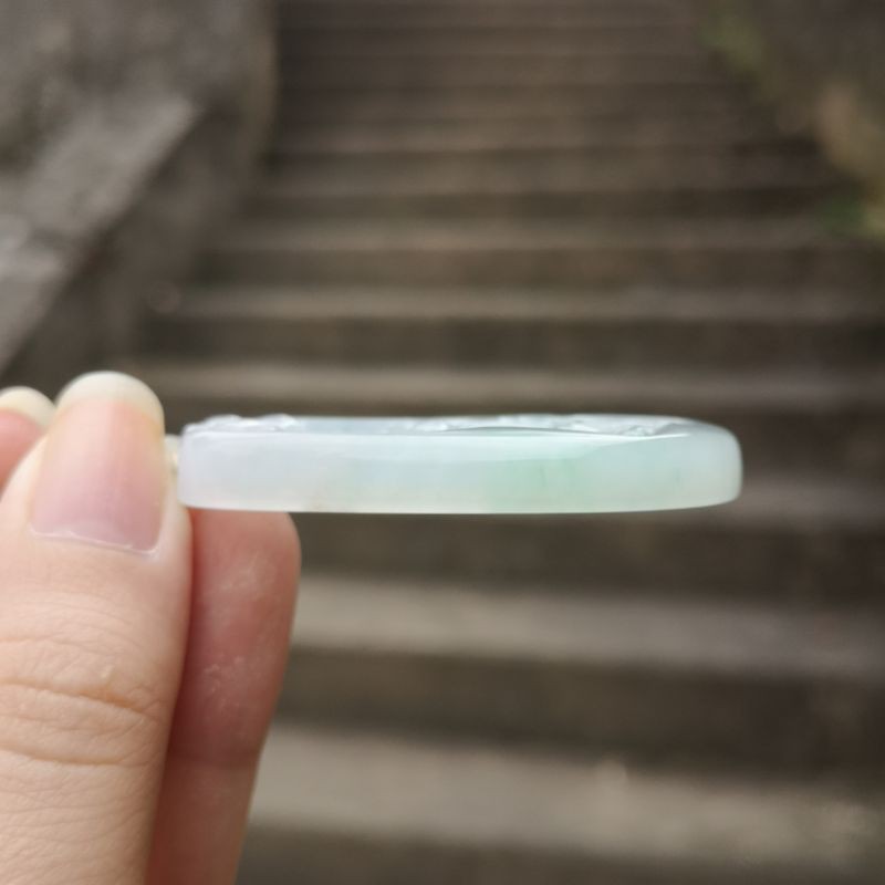 [Type A 100% thiên nhiên] Mặt dây chuyền Ngộ Đạo/ Thiền NGỌC JADEITE (cẩm_thạch) loại A không xử lý