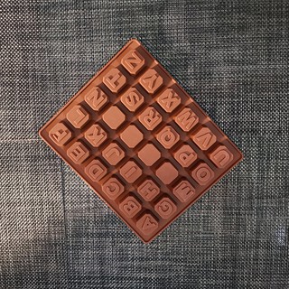 HCM - Khuôn silicon chữ cái 3D nổi 2cm x 1.6cm