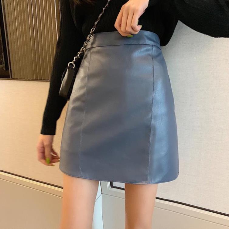 Chân váy da PU Yena dáng chữ A thiết kế đơn giản hợp thời trang nữ tính | BigBuy360 - bigbuy360.vn