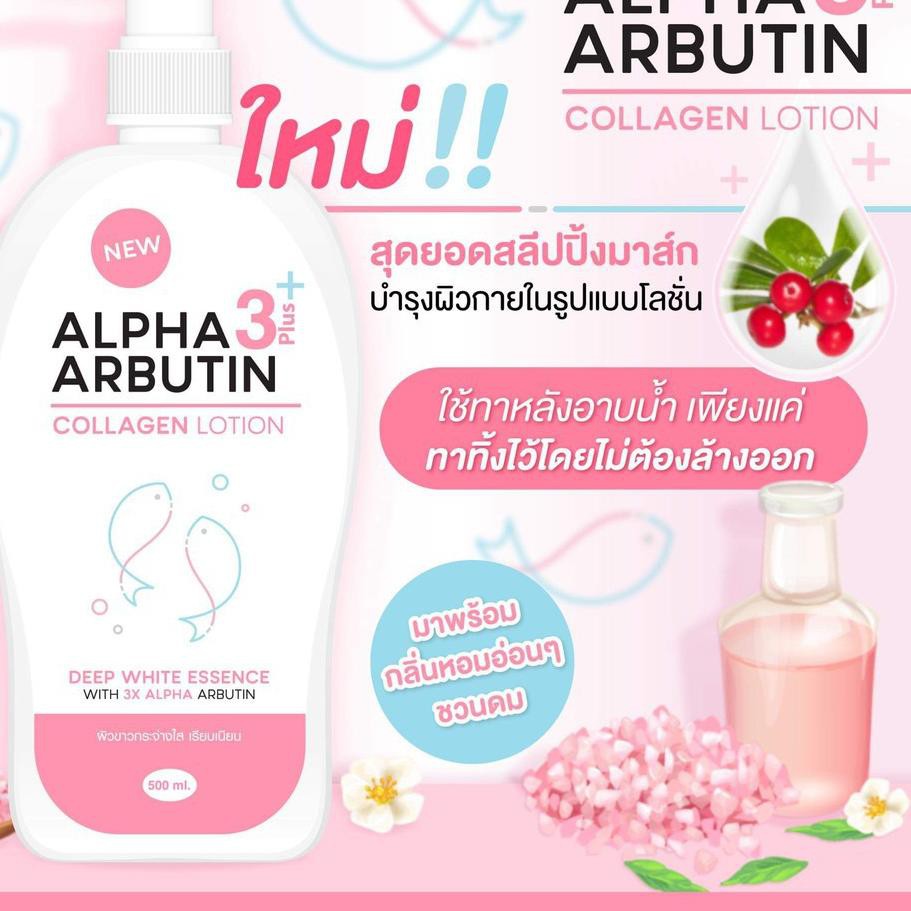 (hàng Mới Về) Lotion Dưỡng Da Mặt 500ml Alpha Arbutin 3 Plus Collagen