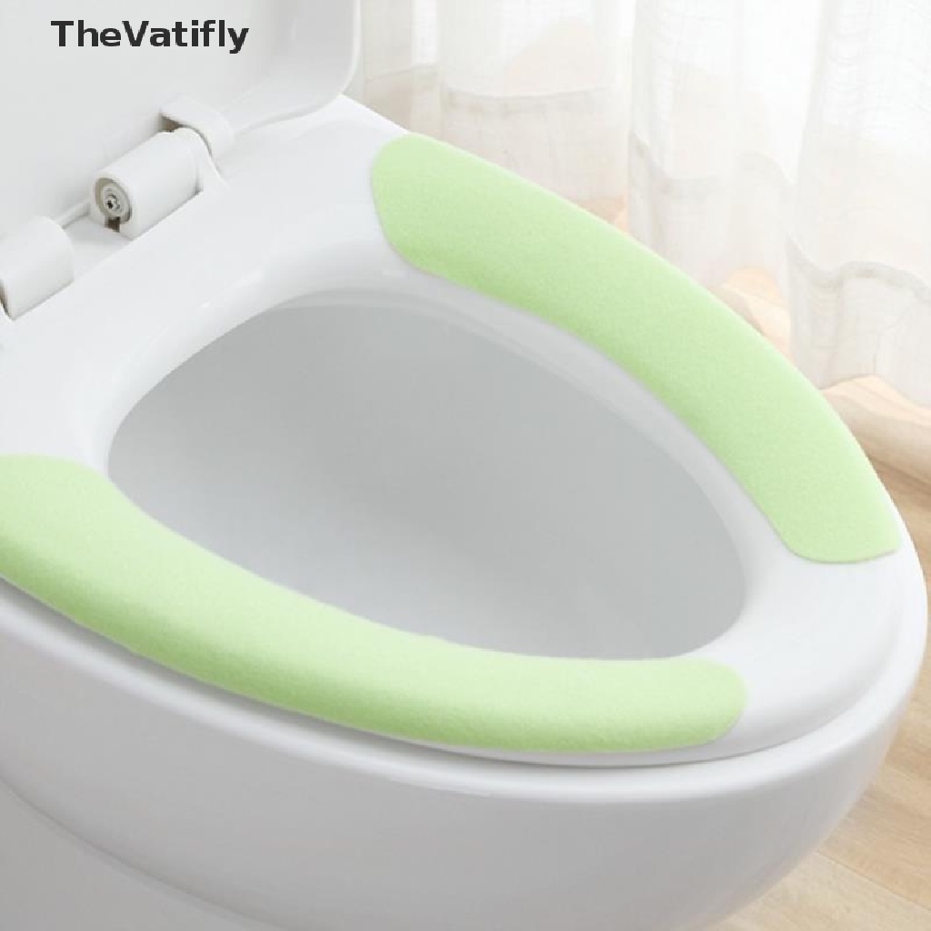 1 Vỏ Bọc Bệ Ngồi Bồn Cầu Giữ Ấm Mùa Đông Có Thể Giặt Được