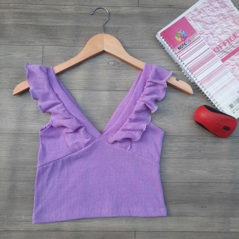 [Mã FAMAYWA giảm 10K đơn 50K] ÁO CROPTOP HAY DÂY BÈO CUỐN BIÊN CT | BigBuy360 - bigbuy360.vn