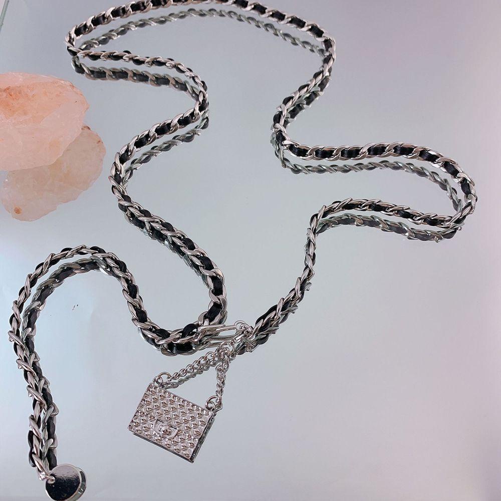 Thắt Lưng Dây Xích Nhỏ Đơn Giản Điều Chỉnh Được Dễ Phối Đồ Trang Phục Cho Nữ