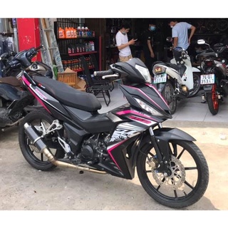 Tem Rời Winner mẫu GTR màu đen hồng trắng