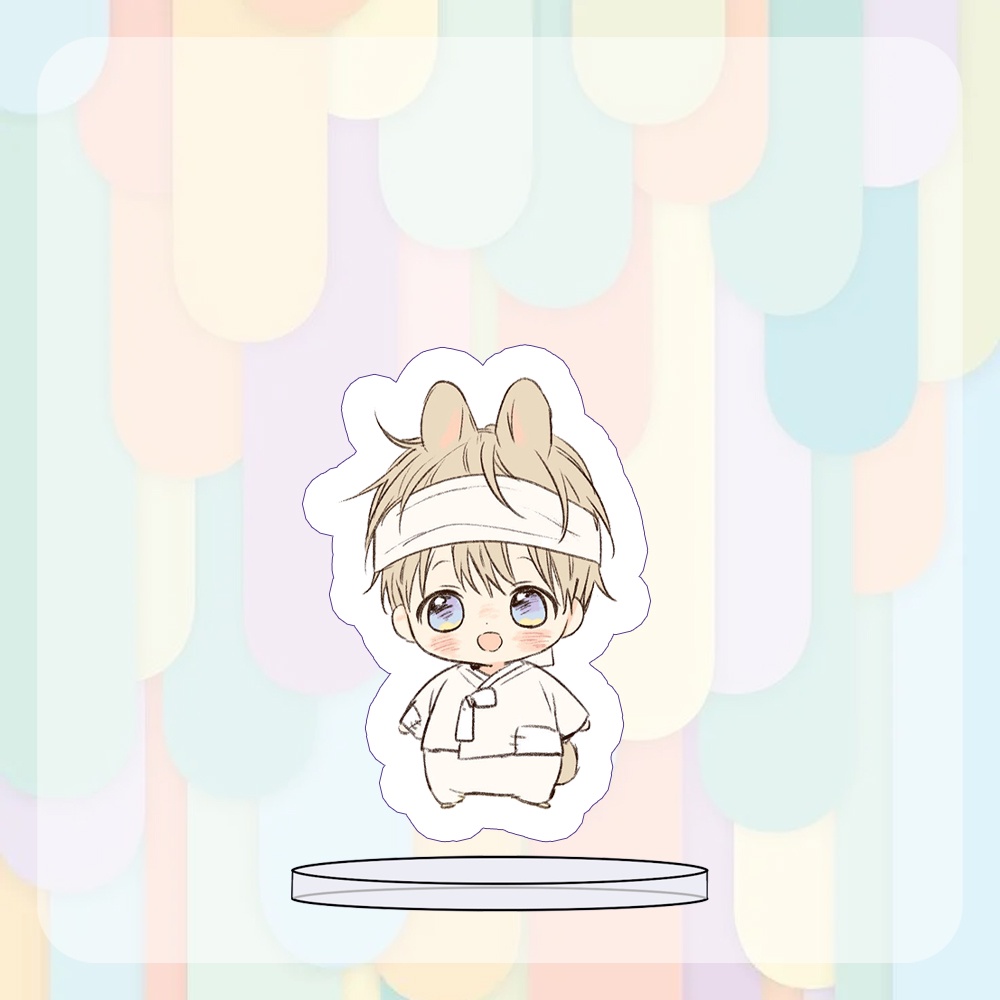 Mô hình Standee NO LOVE ZONE BL Không Chốn Yêu Đương manhwa chibi mica trưng bày