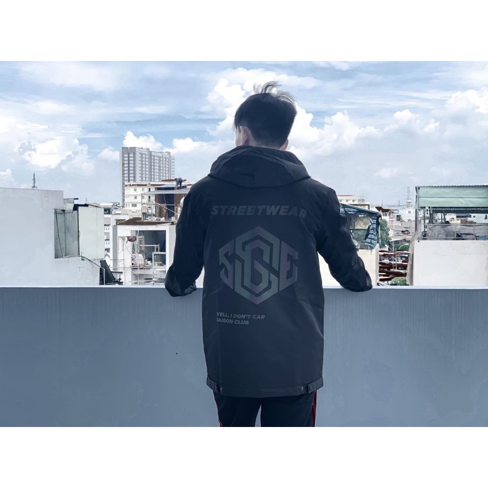 ÁO KHOÁC DÙ 2 LỚP STREETWEAR PHẢN QUANG 7 MÀU UNISEX NAM NỮ