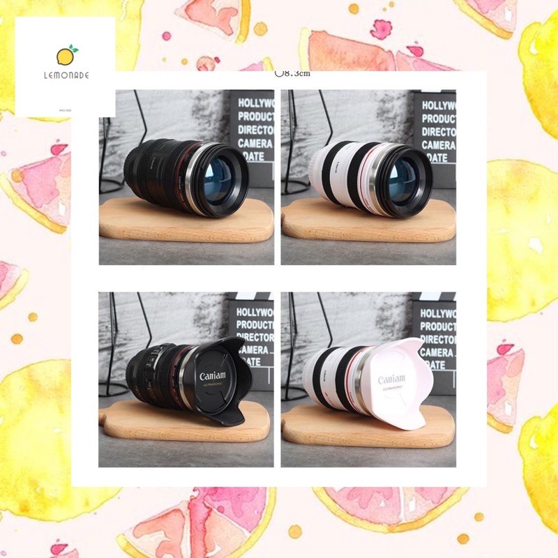 Bình giữ nhiệt Cốc inox hình lens canon BN031