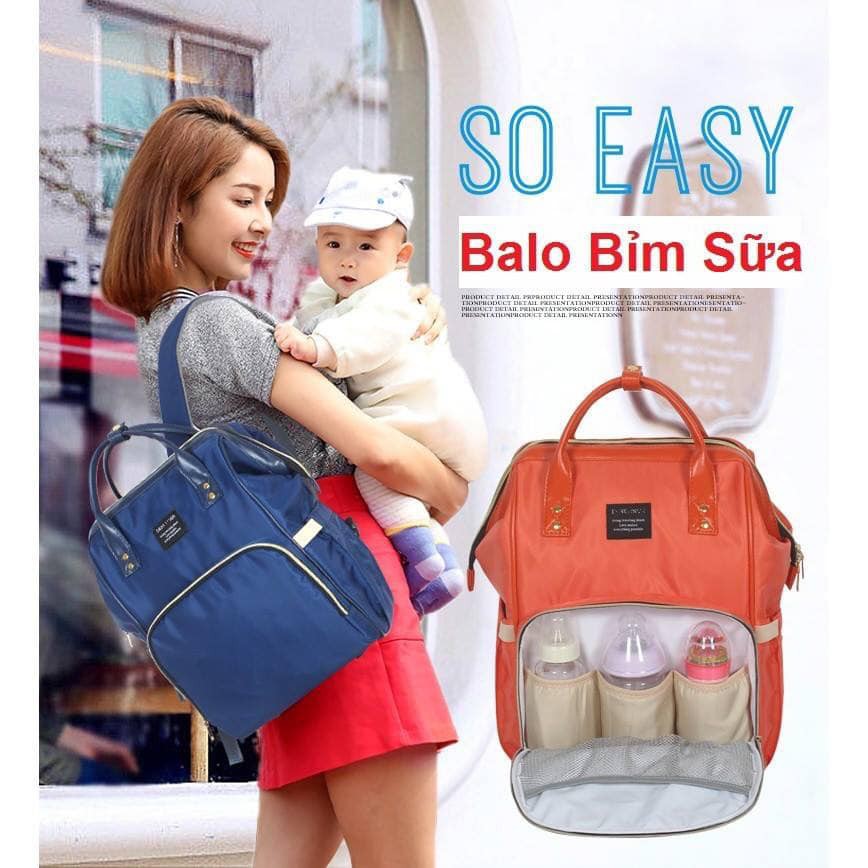 Combo balo bỉm sữa