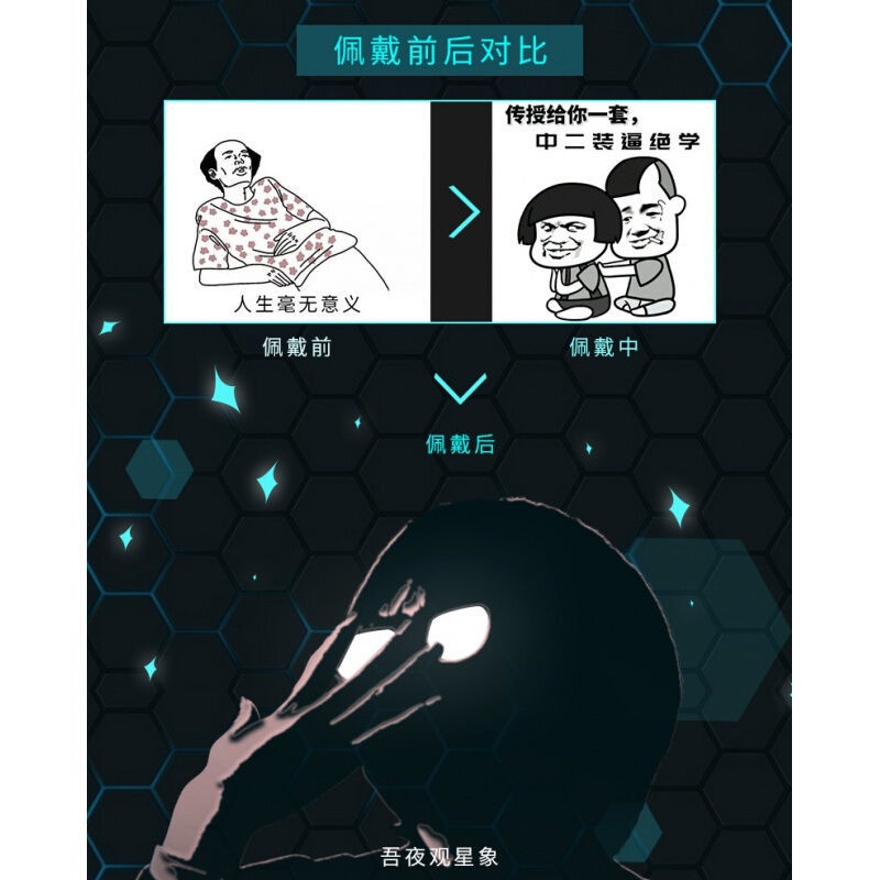 Mắt Kính Có Đèn led Phát Sáng Phong Cách Thám Tử Conan Độc Đáo
