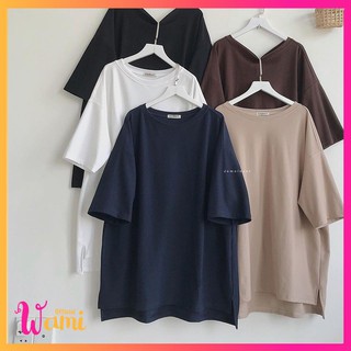 Áo phông, áo thun nữ trơn form rộng Basic S A U - 1503 Wami.official