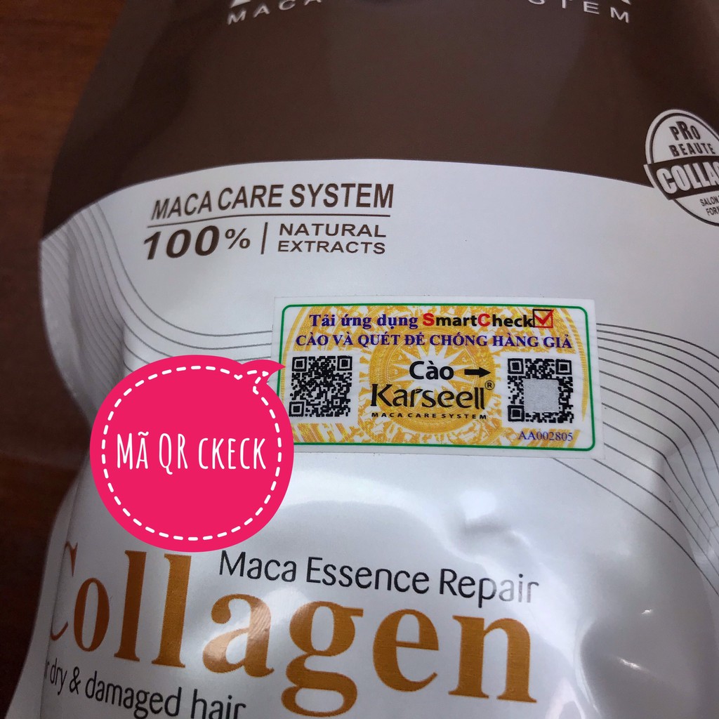 DẦU HẤP TÓC COLLAGEN KARSEELL MACA SIÊU MỀM MƯỢT TÓC 500ML- HÀNG CHÍNH HÃNG  CT27