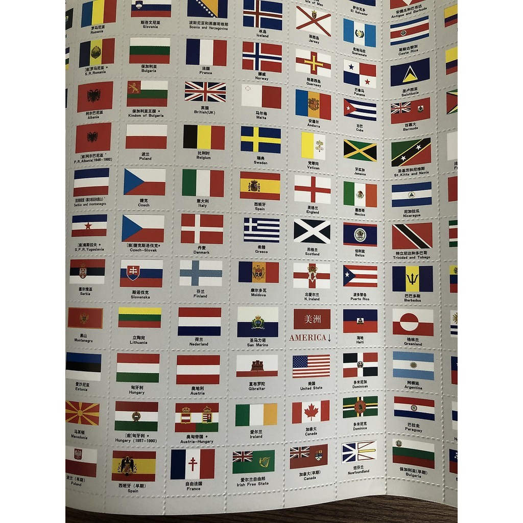 Bộ Quốc Kỳ Các Nước Trên Thế Giới và 50 Tiểu Bang của Mỹ (295 cờ).