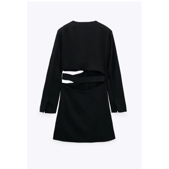 Đầm vest cut out eo tay dài tqxk
