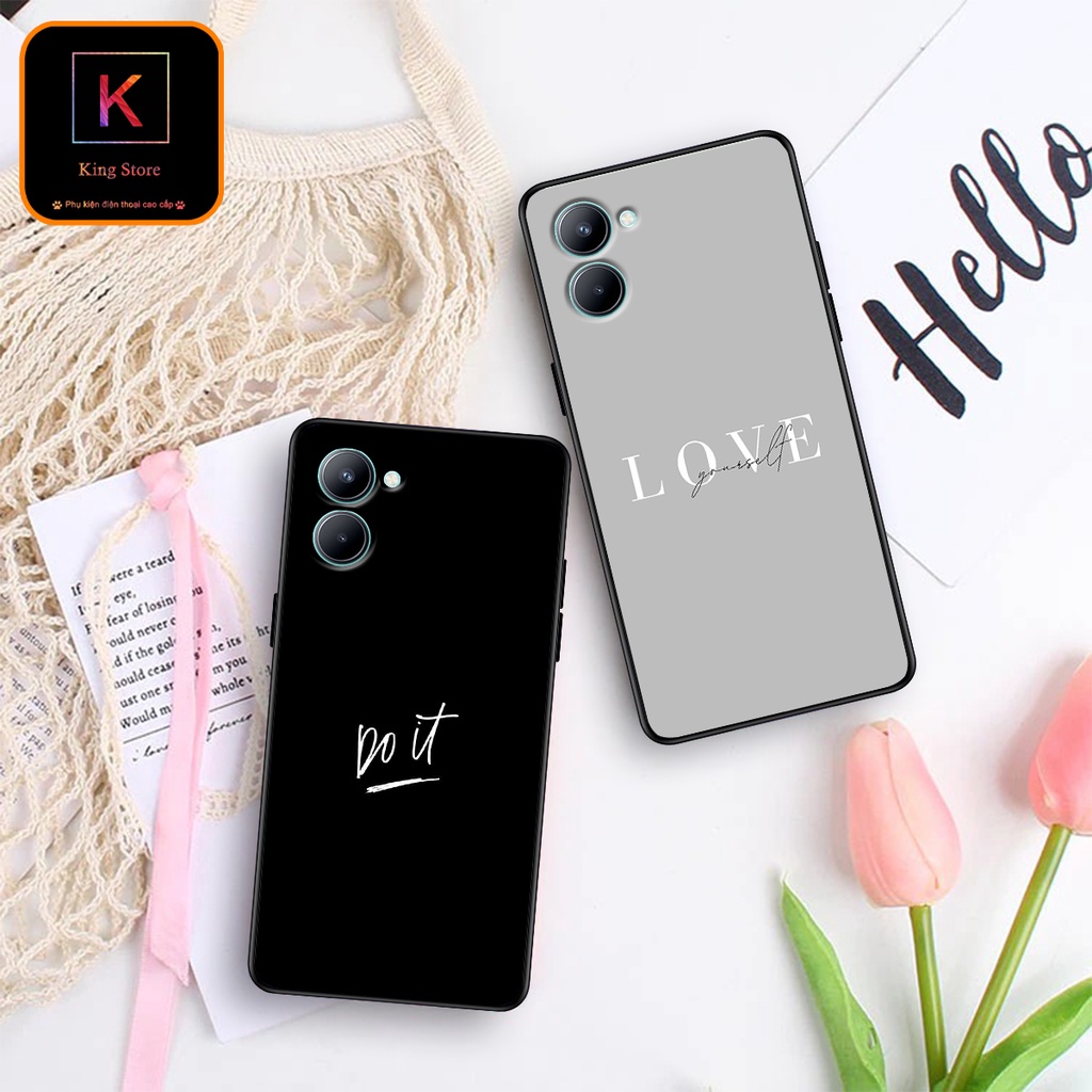 Ốp lưng Oppo Realme C33 - Realme C35 - Ốp Oppo in hình WordLove - Chất liệu TPU siêu bền
