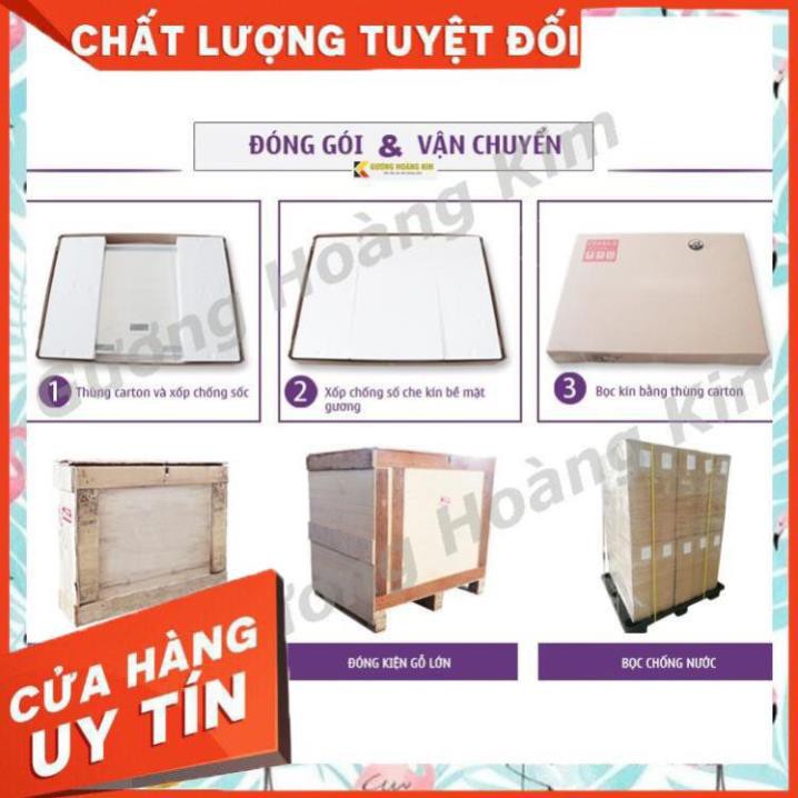 Gương tròn đèn led trang điểm treo tường cảm ứng thông minh kích thước D40 - guonghoangkim mirror