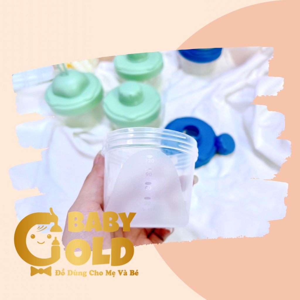 🍼 HỘP CHIA SỮA - THỨC ĂN DẶM CHO BÉ 3 NGĂN/ 4 NGĂN 60-120 ML TIỆN LỢI💕