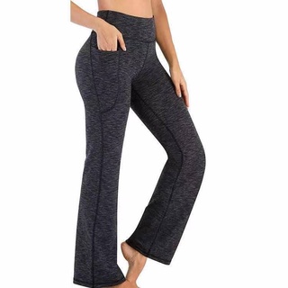 Quần ống rộng lưng cao có túi tập Yoga/ nhảy múa cho nữ