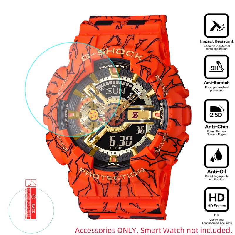 Set 2 Kính Cường Lực Bảo Vệ Màn Hình Đồng Hồ Casio G-shock GA-110 / 100 GA100 GA110 PRW-6000 / 6100
