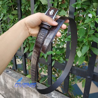 Dây Thắt Lưng Cá Sấu Liền Bụng [DÂY CÁ SẤU DA TRƠN ĐẸP NHẸ NHÀNG DỄ DÙNG]