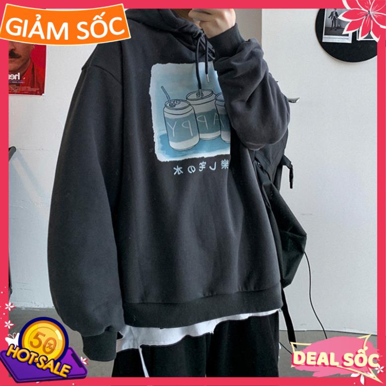 Áo Hoodie nam nữ Happy SU, Áo Sweater form rộng nam nữ hàn quốc Hoa Kiều Shop | BigBuy360 - bigbuy360.vn