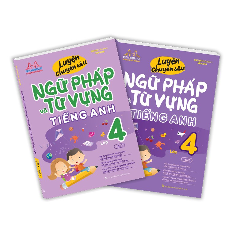 Sách - Combo Luyện chuyên sâu ngữ pháp và từ vựng tiếng anh lớp 4(trọn bộ 2 cuốn)