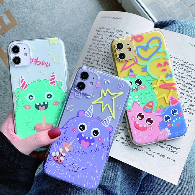 Ốp iphone Hình Quái Vật Hoạt Hình Cho iPhone 6/6plus/6s/6splus/7/7plus/8/8plus/x/