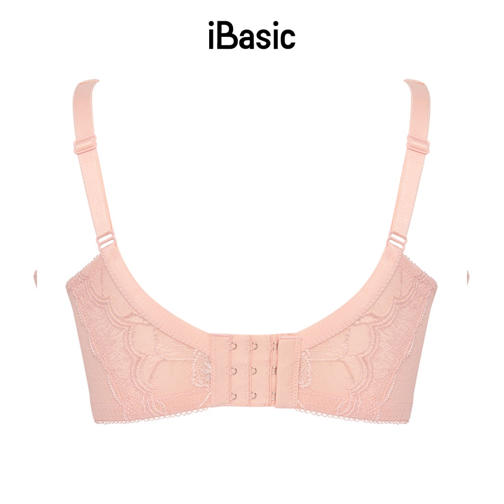 [MUA 2 GIẢM 30% - MUA 3 GIẢM 40%] Áo ngực có gọng mút mỏng ren phối dây Tshirt iBasic BRAW083