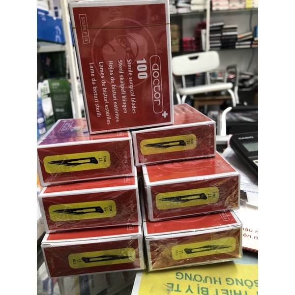 ❤️  Bộ 50 lưỡi dao mổ số 11 Doctor,lưỡi dao phẫu thuật Doctor số 11,Lưỡi dao mổ phẫu thuật doctor 11