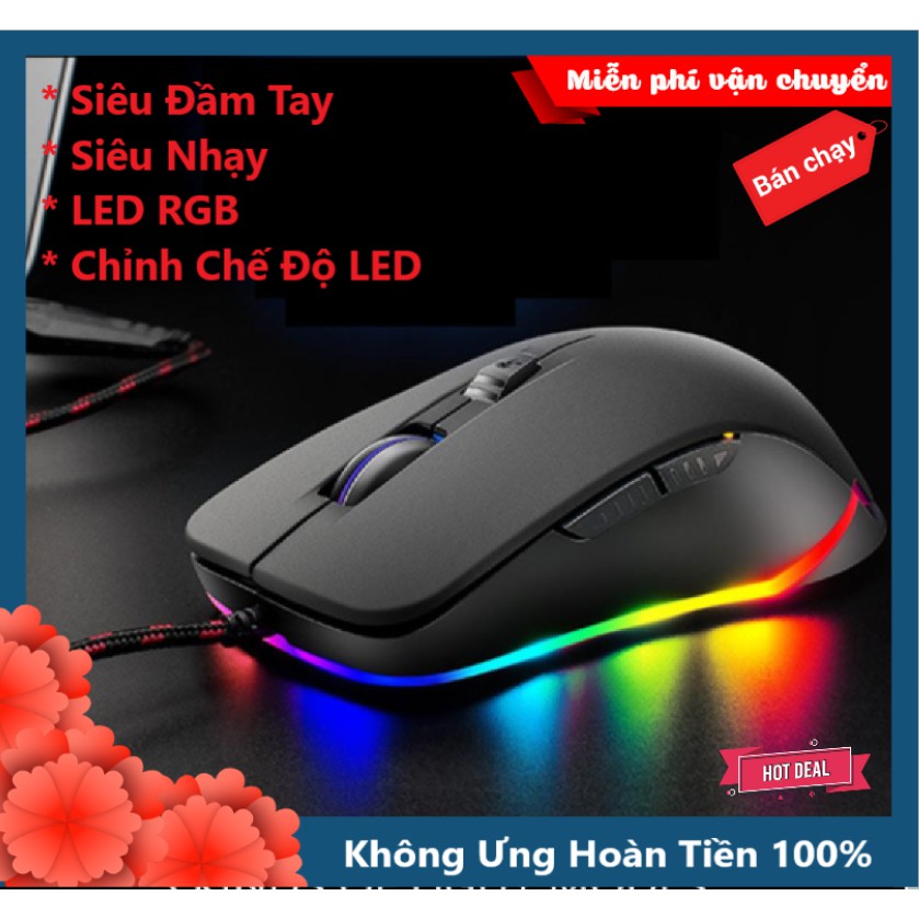 Chuột chơi game Free Wolf V6 Led RGB Chính hãng [Bảo hành Toàn Quốc 24 tháng]