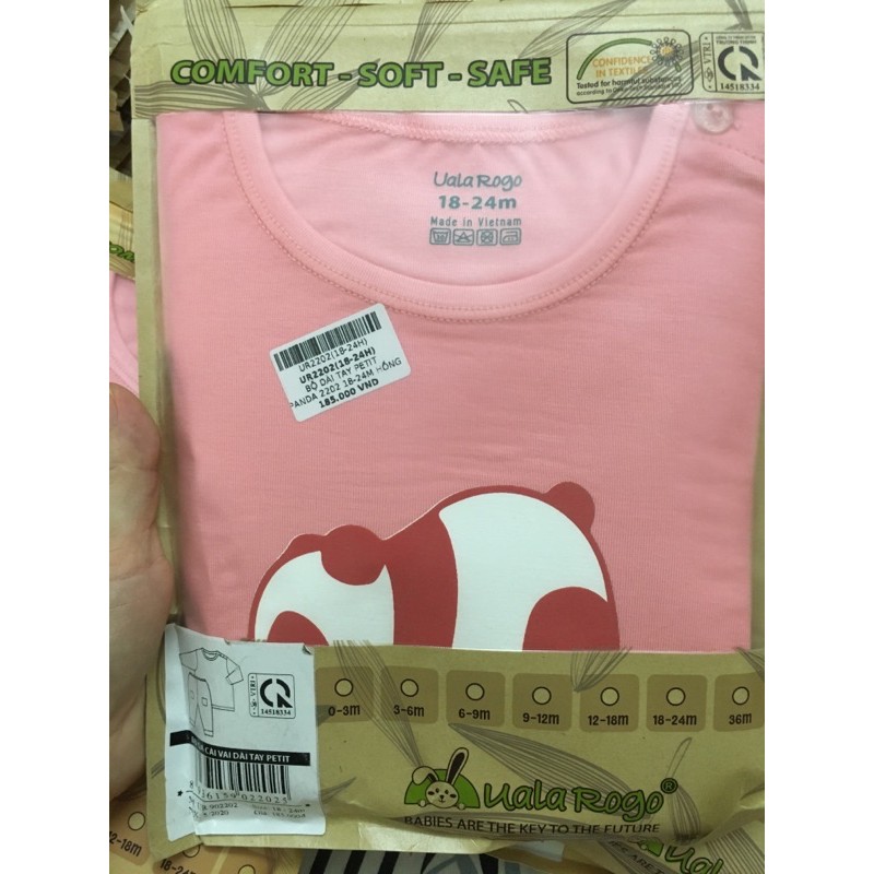 UALAROGO Bộ CV dài tay Panda