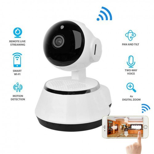 [NEW]- KÈM THẺ 64GB- Camera Wifi giám sát ngày đêm V380 Full HD Quay 360° Đàm Thoại 2 Chiều-camera an ninh FULL HD 1080P