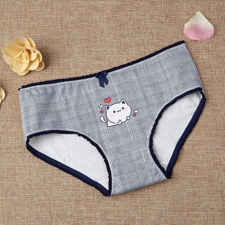 Sét 04 quần Lót Cotton Quảng Châu hình cute kháng khuẩn xuất Nhật Q3 Bán lẻ giá sỉ