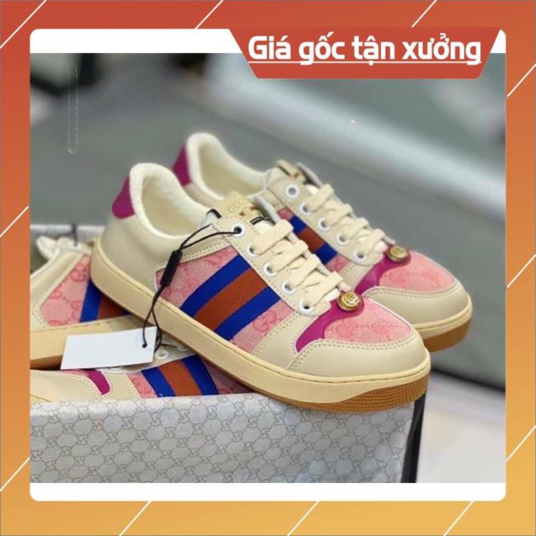 [FreeShip+ Hàng Cao Cấp] Giày thể thao Gucci nam nữ cao cấp, Giày nam nữ Full phụ kiện (ảnh thật)