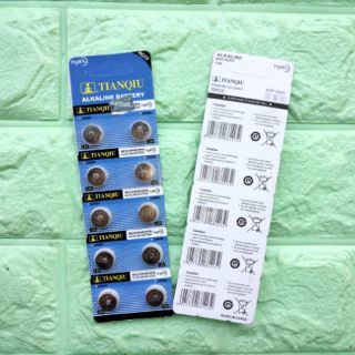 Vỉ 10 pin tròn AA 1,5V LR44H