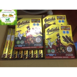 Mực vẽ henna, bút vẽ henna mehadi nhiều màu - 12 cây 1 hôp (tặng 1 bảng khuôn)