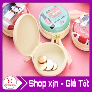 Combo 2 bóp đựng tai nghe hộp thiếc họa tiết dễ thương