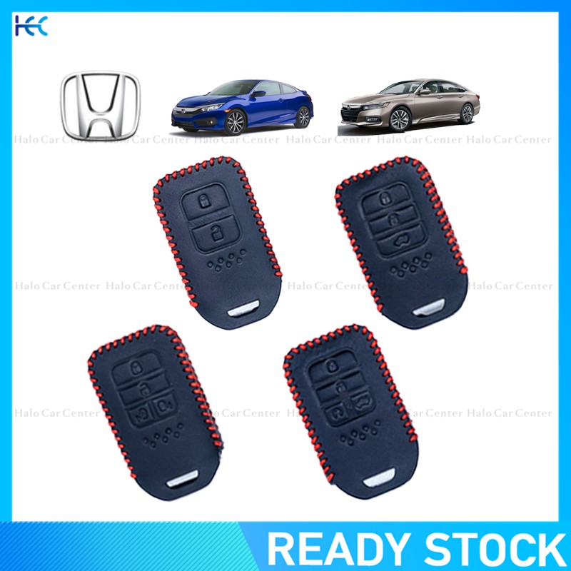 【Ready Stock】100% Genuine Leather Key Cover For Honda City HRV BRV JAZZ CRV ACCORD CIVIC